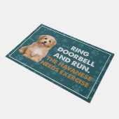 Umgehungsring und Führung der Havanese Übung Fußmatte (Schrägansicht)