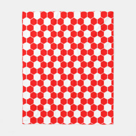 Umgekehrte Fußball- / Fußballballtextur   Fleecedecke