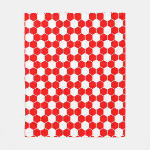 Umgekehrte Fußball- / Fußballballtextur Fleecedecke