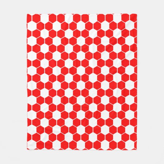 Umgekehrte Fußball- / Fußballballtextur Fleecedecke (Vorderseite)