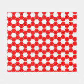 Umgekehrte Fußball- / Fußballballtextur Fleecedecke (Vorderseite (Horizontal))