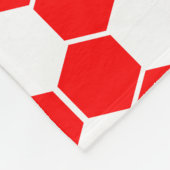 Umgekehrte Fußball- / Fußballballtextur Fleecedecke (Ecke)
