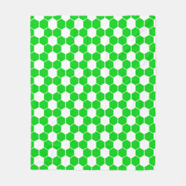 Umgekehrte Fußball- / Fußballballtextur   Fleecedecke