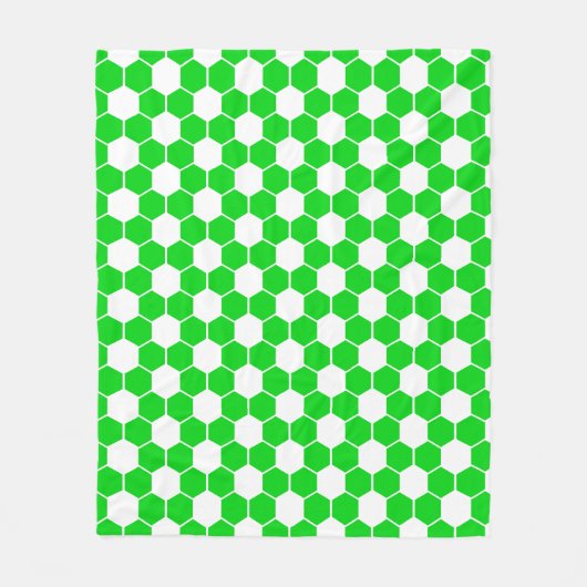 Umgekehrte Fußball- / Fußballballtextur Fleecedecke (Vorderseite)