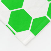 Umgekehrte Fußball- / Fußballballtextur Fleecedecke (Ecke)