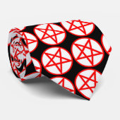 Umgekehrte Pentagrams-Krawatte Krawatte (Gerollt)