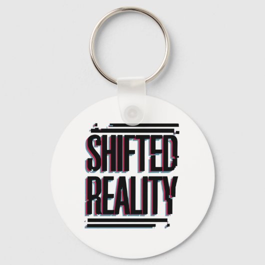 Umgekehrte Realität - Glitch in der Zeitachse Schlüsselanhänger (Vorderseite)