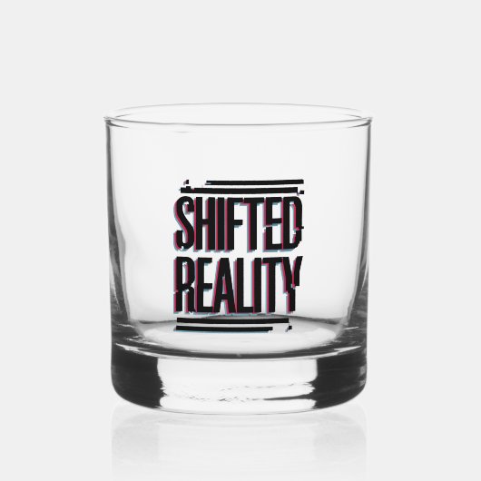 Umgekehrte Realität - Glitch in der Zeitachse Whiskyglas (Vorderseite)