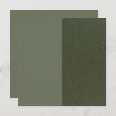 Umgekehrte Split Moss Green Flat Danke Karte (Vorne/Hinten)