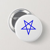 Umgekehrter blauer Pentagram Button (Vorne & Hinten)