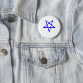 Umgekehrter blauer Pentagram Button (Beispiel)