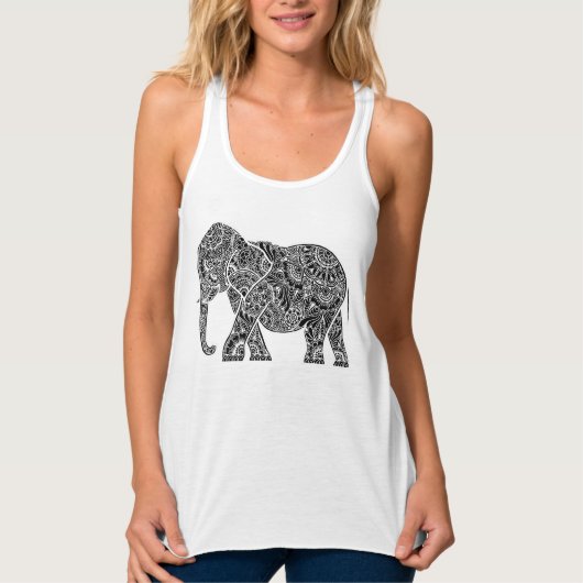 Umgekehrter Elefant Tank Top (Vorderseite)
