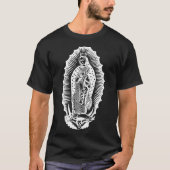 Umgekehrter Illustrations-T - Shirt Virgen Des (Vorderseite)