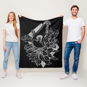 Umgekehrter Kristallkoyote Fleecedecke