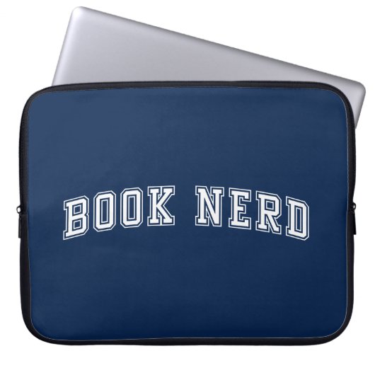 Umgekehrter Nerd im Stil eines Buches mit bearbeit Laptopschutzhülle (Vorderseite)