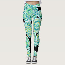 Umgekehrter Seeton-Mandalas Leggings