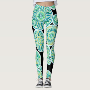 Umgekehrter Seeton-Mandalas Leggings