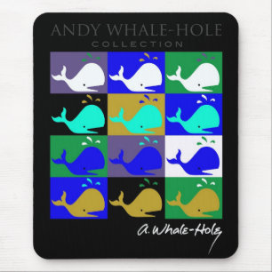 Umgekehrtes FarbeAndy Whale-Hole™_12 Platte Mousepad