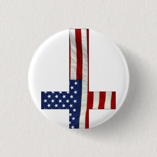 Umgekehrtes Queramerika Button (Vorderseite)