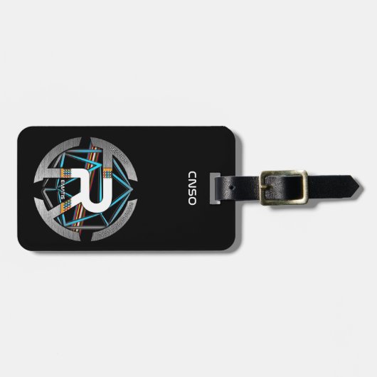 UMGEPACKTES GEPÄCKETIKETT GEPÄCKANHÄNGER (Vorderseite horizontal)