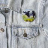 Umgeschnallte Galloway-Kuh-Malerei Button (Beispiel)