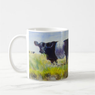 Umgeschnallte Galloway-Kuh-Malerei Kaffeetasse