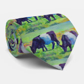 Umgeschnallte Gallowaykuh- und -kalbmalerei Krawatte (Gerollt)