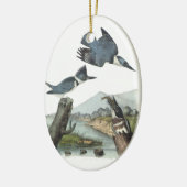 Umgeschnallter Eisvogel, John Audubon Keramik Ornament (Links)