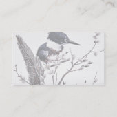 Umgeschnallter Eisvogel (weiblich) Visitenkarte (Rückseite)