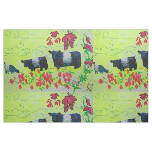Umgeschnalltes Galloway-Kuh-Gewebe Stoff (Fat Quarter (45,7 x 55,9 cm))