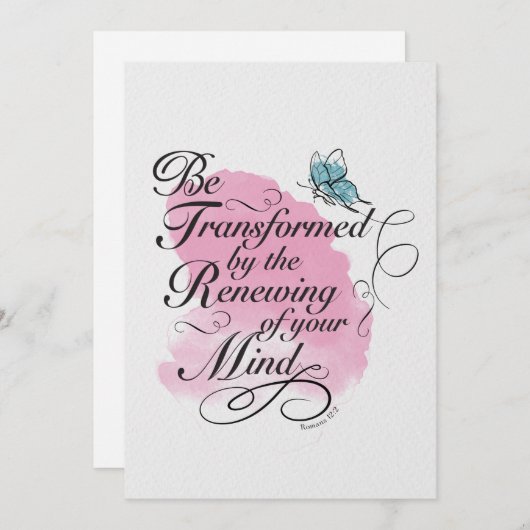 Umgestalten und erneuern - Römer 12 : 2 (Vorne/Hinten)