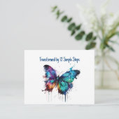 Umgestaltet durch 12 einfache Schritte Dankeskarte (Stehend Vorderseite)