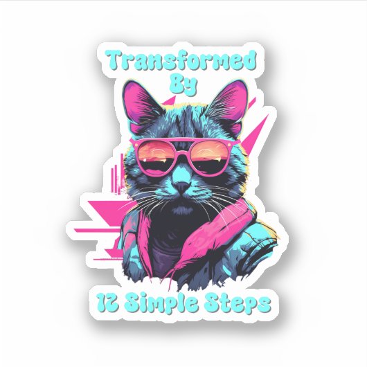 Umgestaltet durch 12 einfache Schritte, OM, NA, Al Aufkleber (Vorderseite)