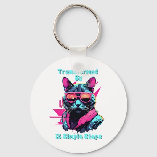 Umgestaltet durch 12 einfache Schritte, OM, NA, Al Schlüsselanhänger (Rückseite)