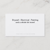 Umgestaltung der Visitenkarten Visitenkarte (Rückseite)