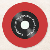 Umgestaltung von Scratch oder Personalize - Runder Pappuntersetzer (Vorderseite)