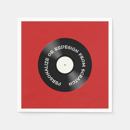 Umgestaltung von Scratch oder Personalize - Serviette (Vorderseite)