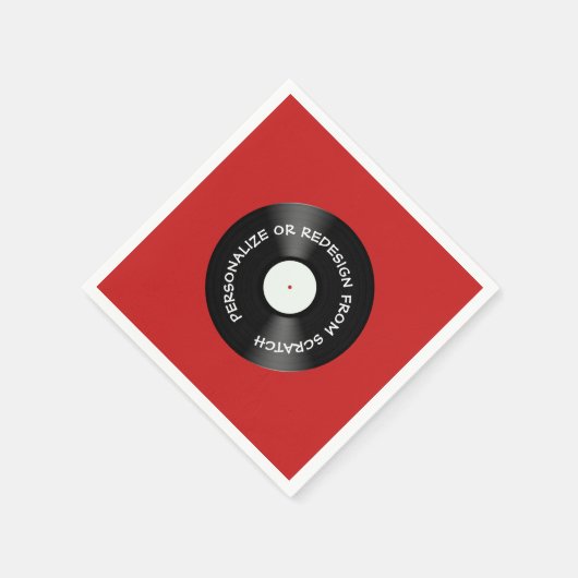 Umgestaltung von Scratch oder Personalize - Serviette (Ecke)