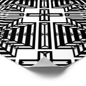 Umgewandelt reflektieren Sie Mandala Poster (Ecke)