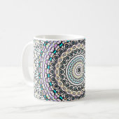 Umgewandelte Balancen-Mandala Kaffeetasse (Vorderseite Links)