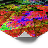 Umgewandelte Dreieck-Prisma-Steppdecke 2 Poster (Ecke)