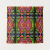 Umgewandelte Dreieck-Prisma-Steppdecke 2 Wandteppich (Vorderseite (Horizontal))