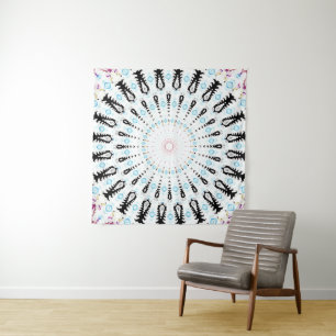 Umgewandelte gebürtige Mandala Wandteppich