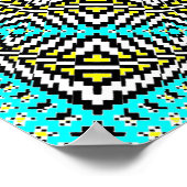 Umgewandelte Mosaik-Mandala 2 Poster (Ecke)