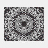 Umgewandelte Mosaik-Mandala Fleecedecke (Vorderseite (Horizontal))