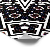 Umgewandelte Mosaik-Mandala Poster (Ecke)
