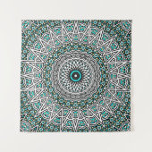 Umgewandelte Mosaik-Mandala Wandteppich (Vorderseite (Horizontal))