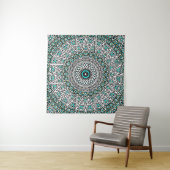 Umgewandelte Mosaik-Mandala Wandteppich (Beispiel (Horizontal))