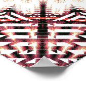 Umgewandelte Spektrum Soundwave Mandala Poster (Ecke)