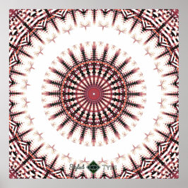 Umgewandelte Spektrum Soundwave Mandala Poster